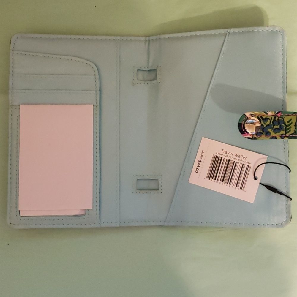Vera Bradley signature Travel passport Wallet tropical paradise - Picture 4 of 5